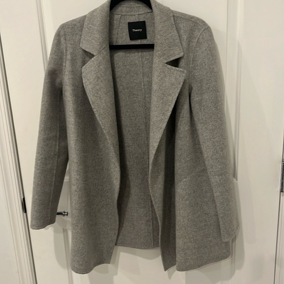Theory Open Front Wool Blend Blazer - Picture 1 of 5